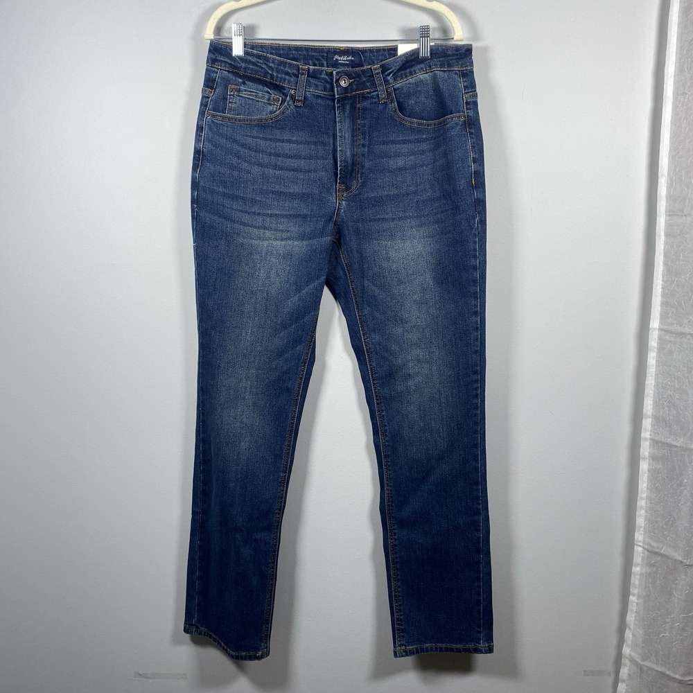 NWT Flag & Anthem Mens Slim 32 x 32 Jeans Blue Straight Leg Dark Wash Size 32x32